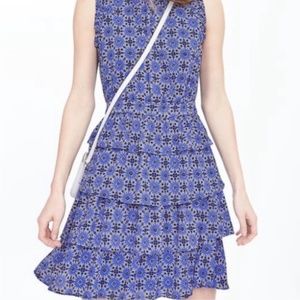 Banana Republic Taylor Tile Tiered Dress